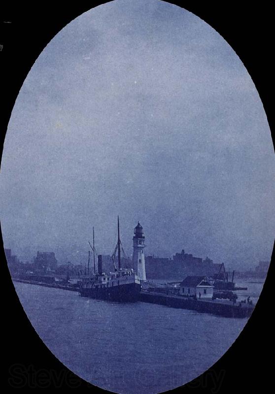 unknow artist Lighthouse and Harbor
